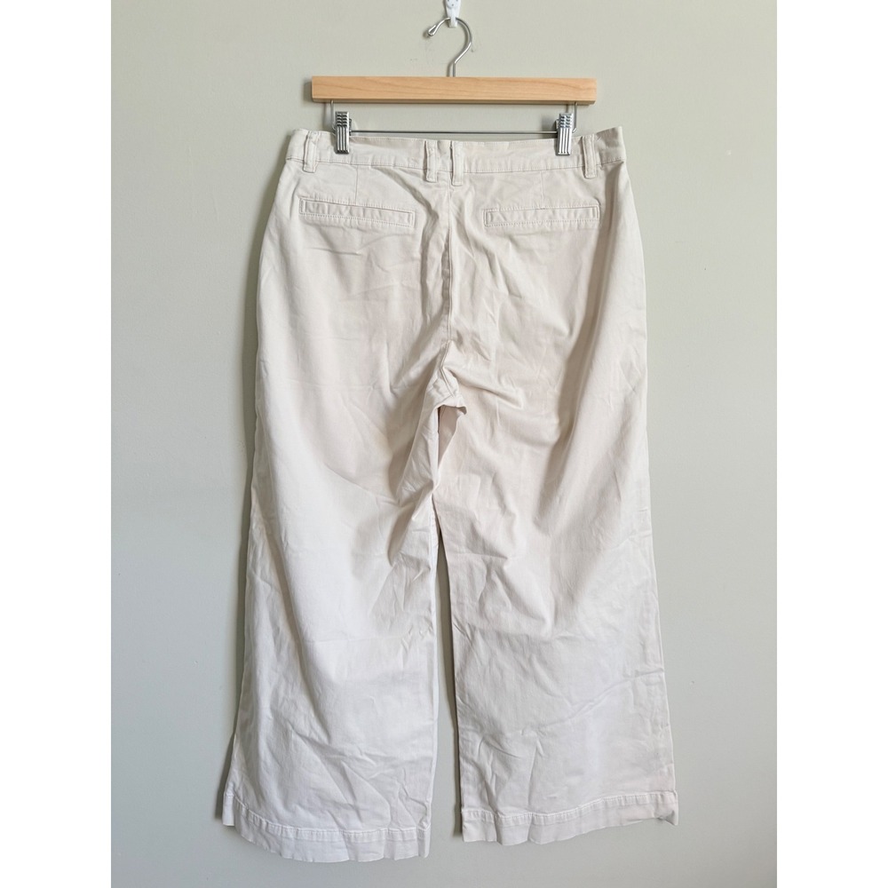 Frame Le Pixie Wide Leg Trouser Pant Bone Off White High Rise Size 31 - Picture 4 of 5